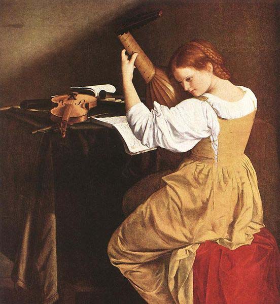 Orazio Gentileschi The Lute Player by Orazio Gentileschi.